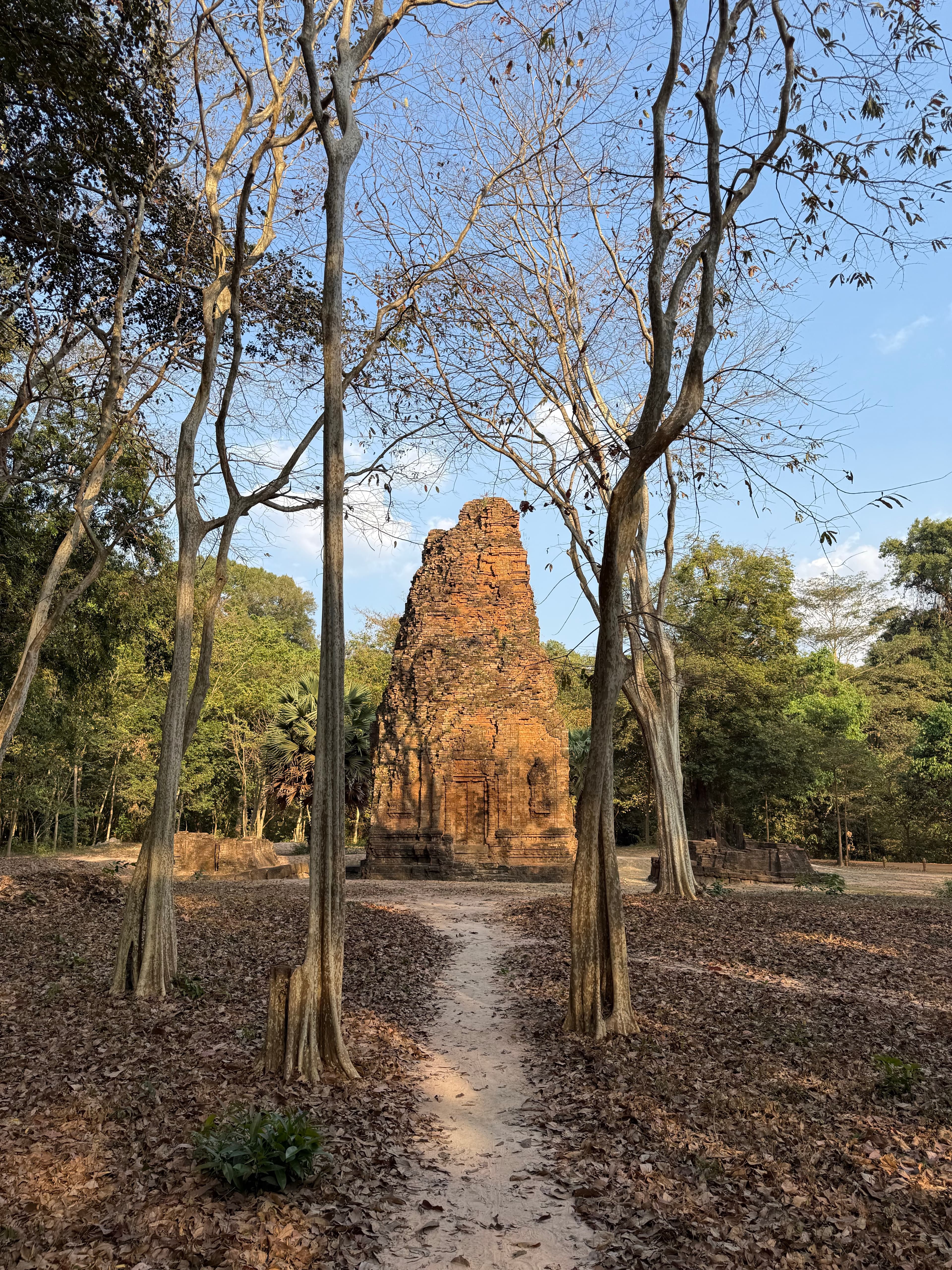 Ancient brick temple tower