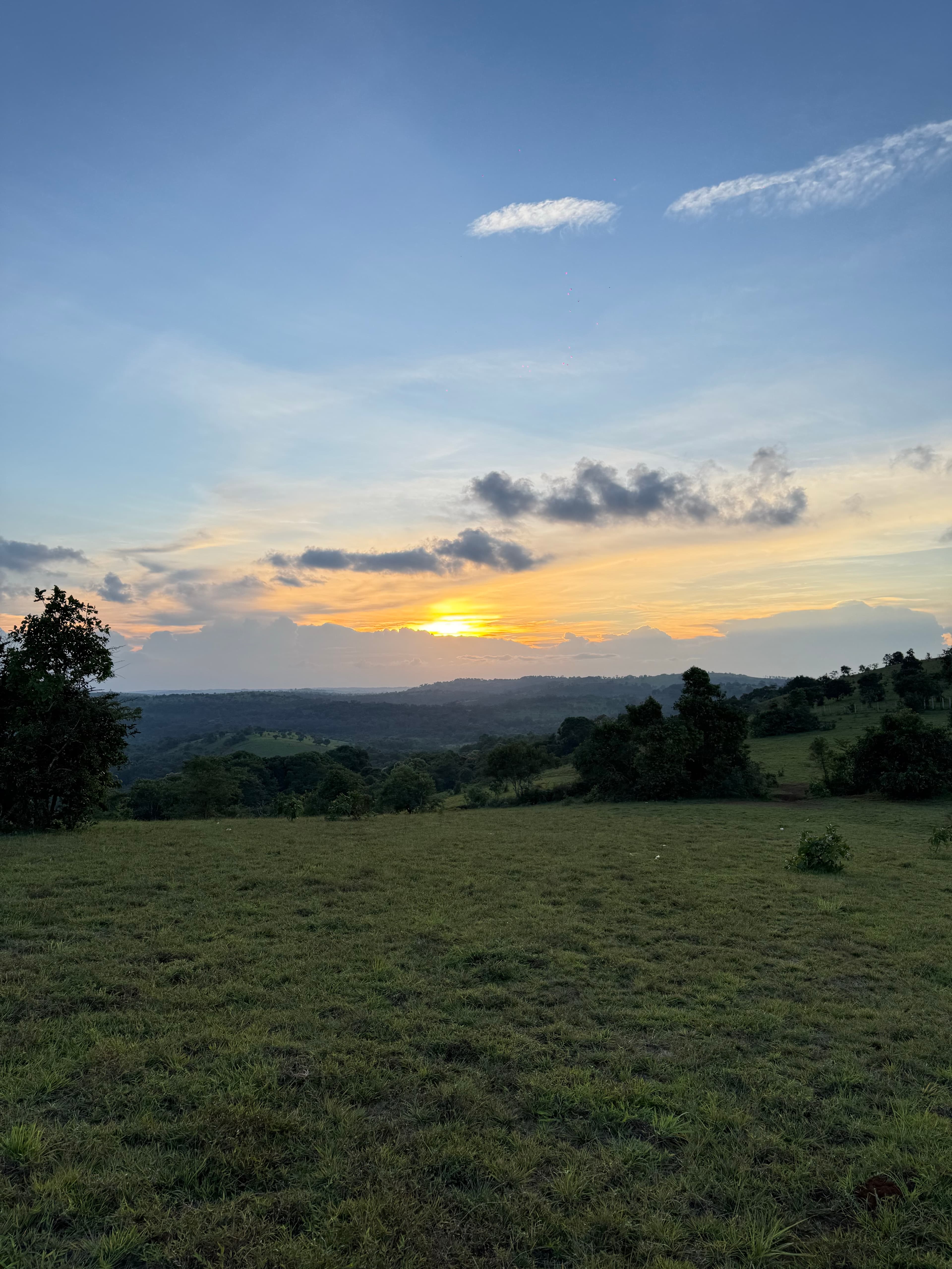 Sunset over Mondulkiri hills