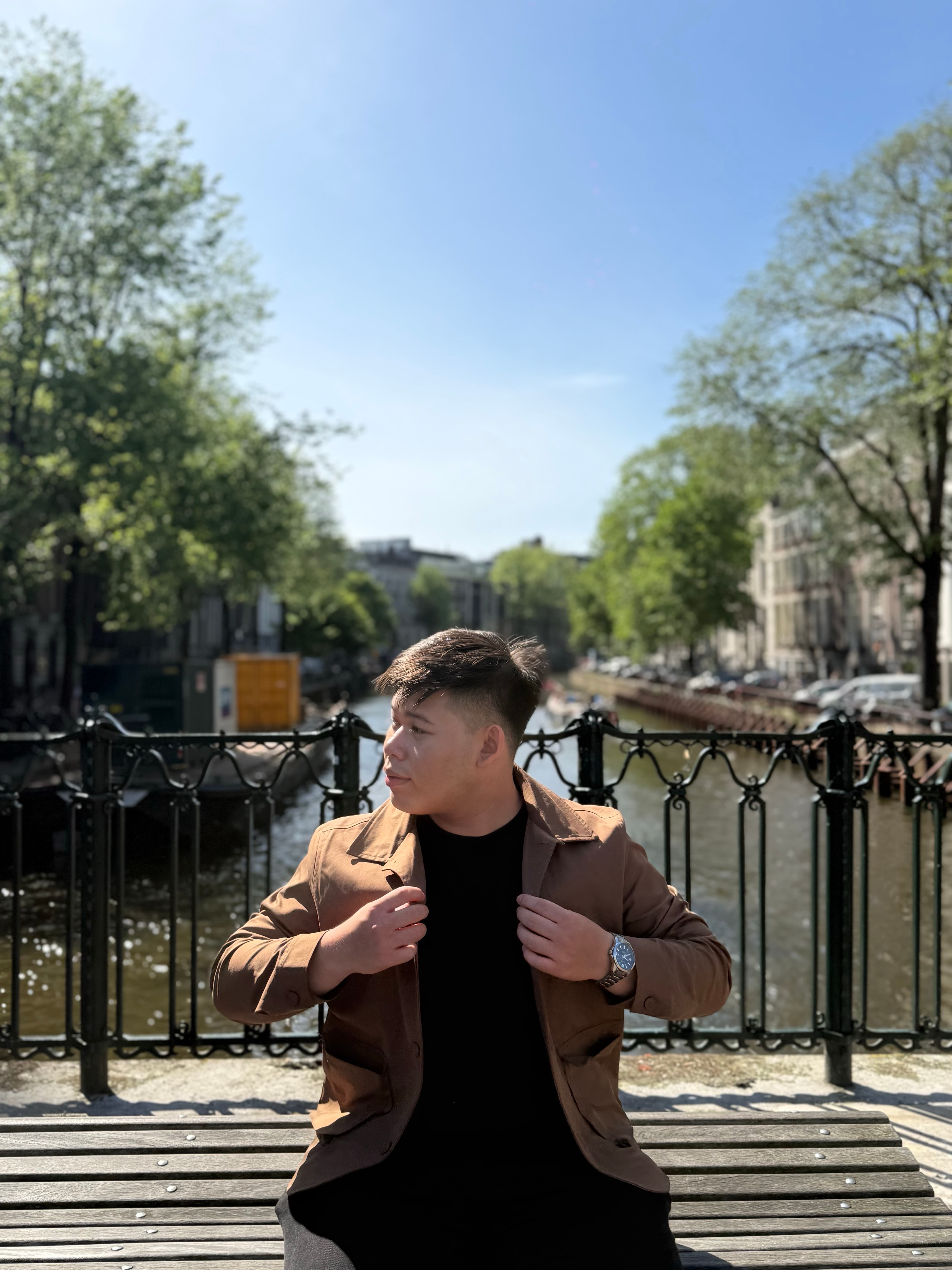 Self portrait in Amsterdam