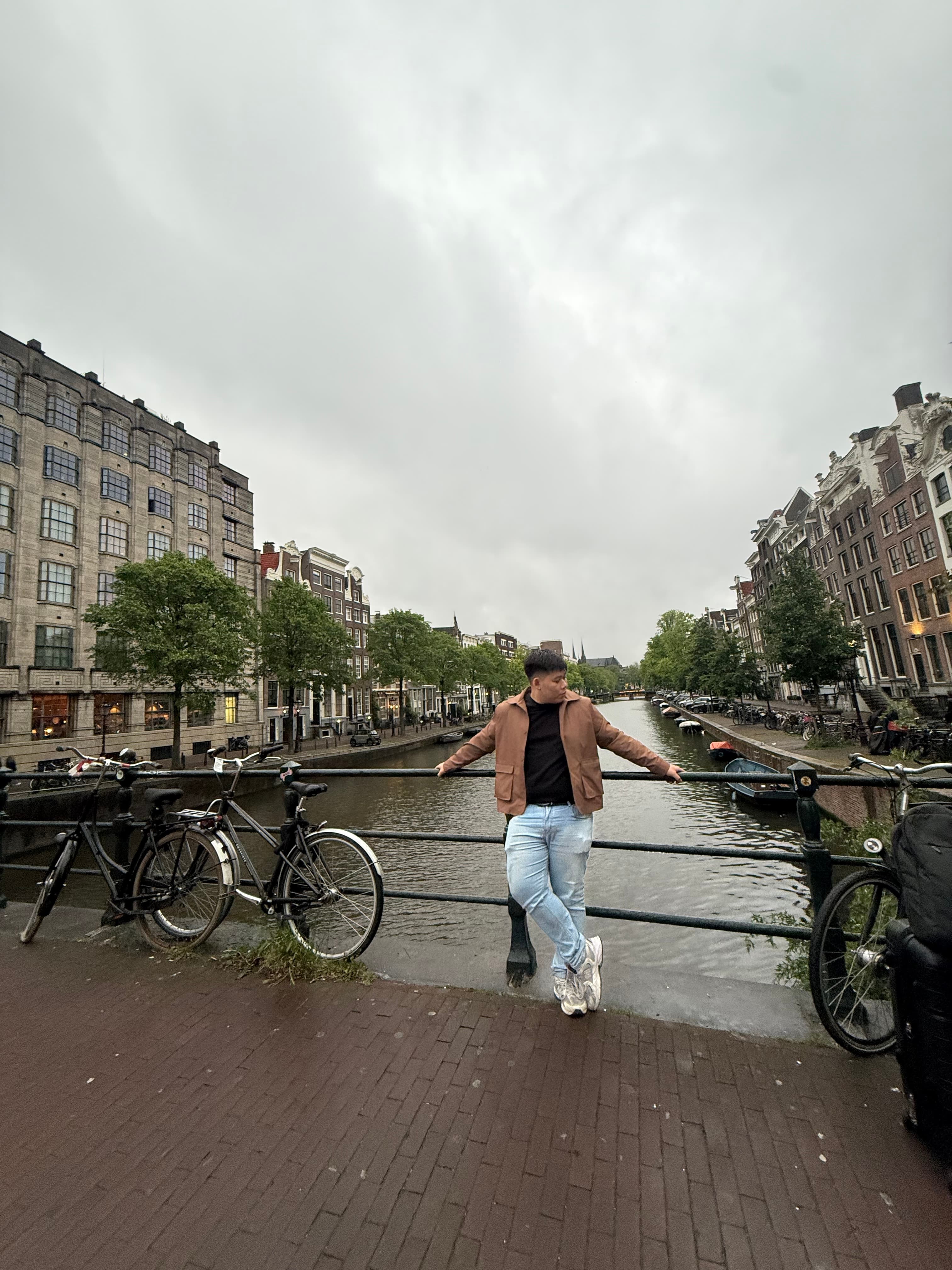Self portrait in Amsterdam