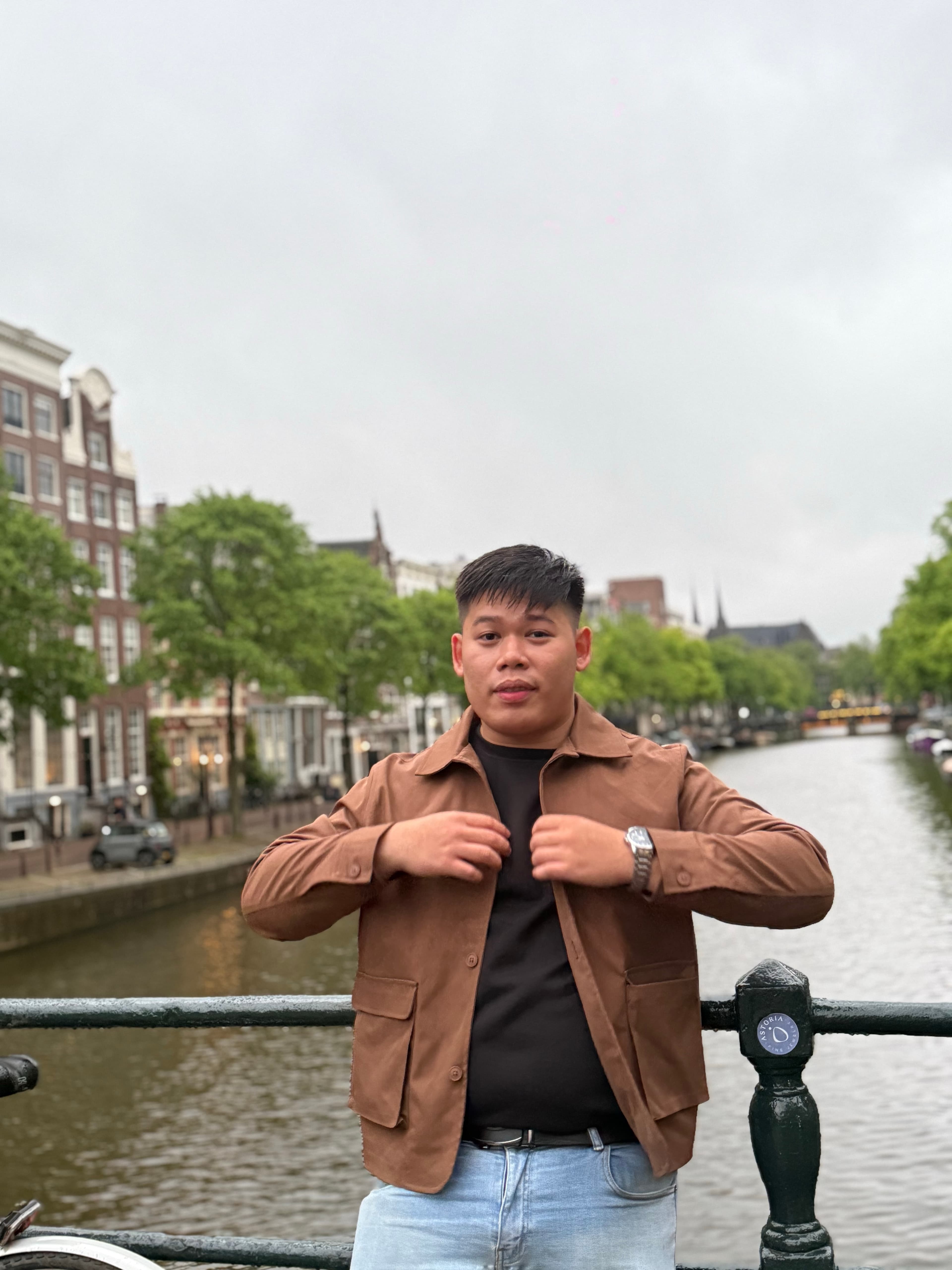 Self portrait in Amsterdam
